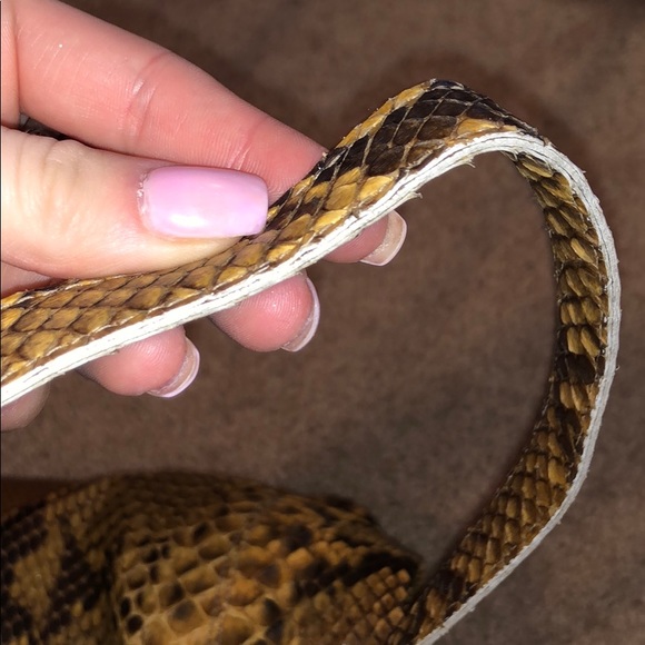 Vintage snakeskin shoulder bag - Picture 6 of 6